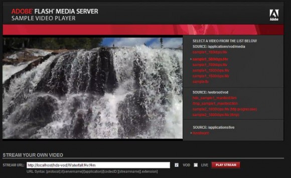 flash  Flash Media Server 4.5入门 第六部分：HTTP动态流的使用