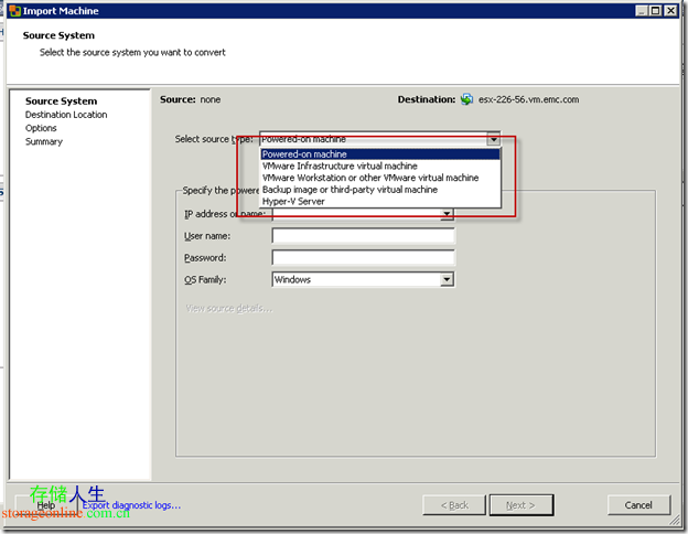 VMware vCenter vConvert P2VתΪ