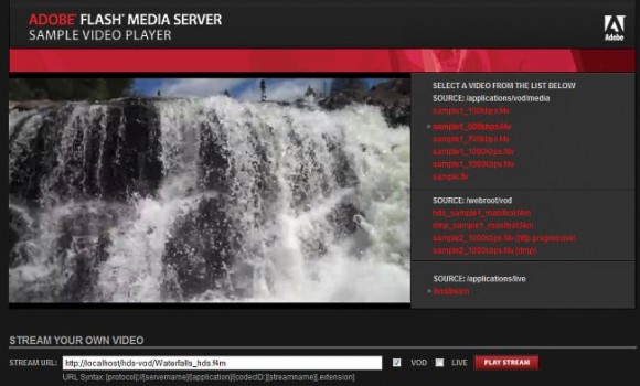 flash  Flash Media Server 4.5入门 第六部分：HTTP动态流的使用