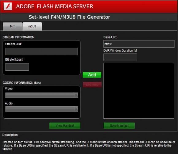 flash  Flash Media Server 4.5入门 第六部分：HTTP动态流的使用
